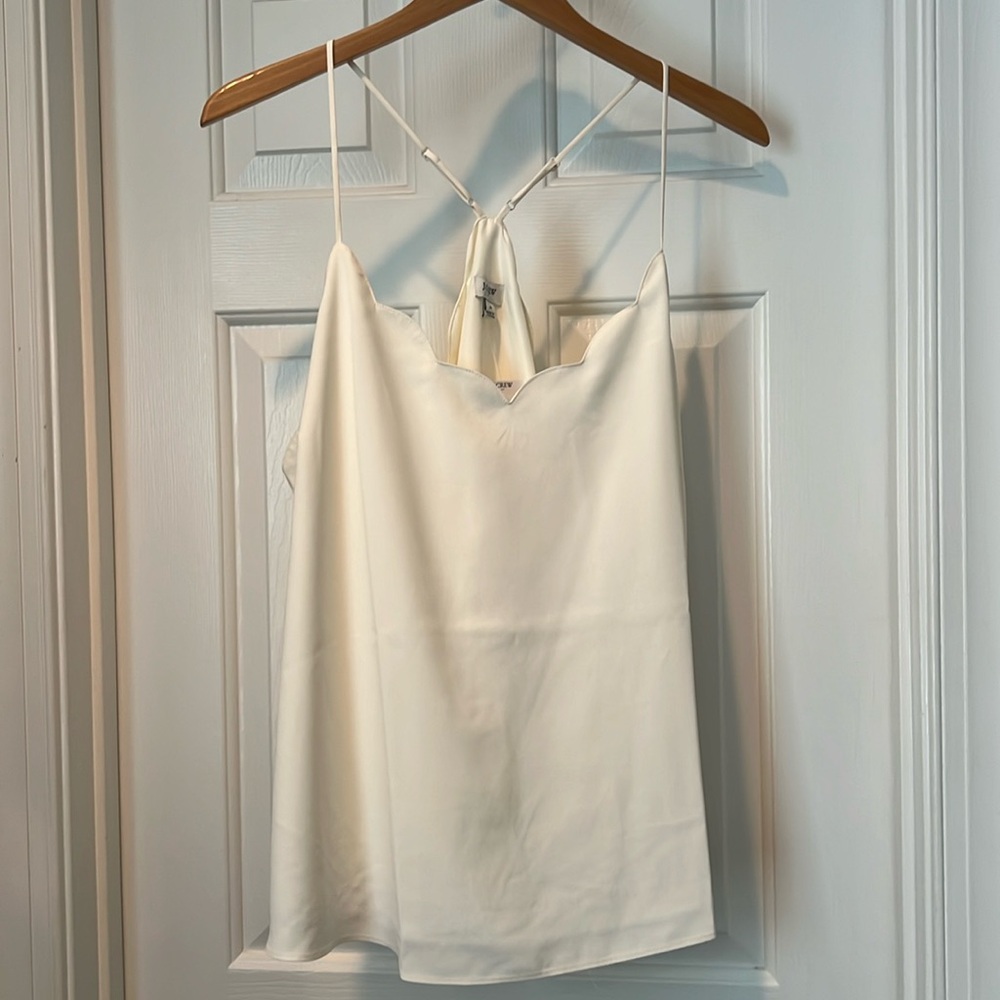 J. Crew women’s spaghetti strap scallop edge tank top